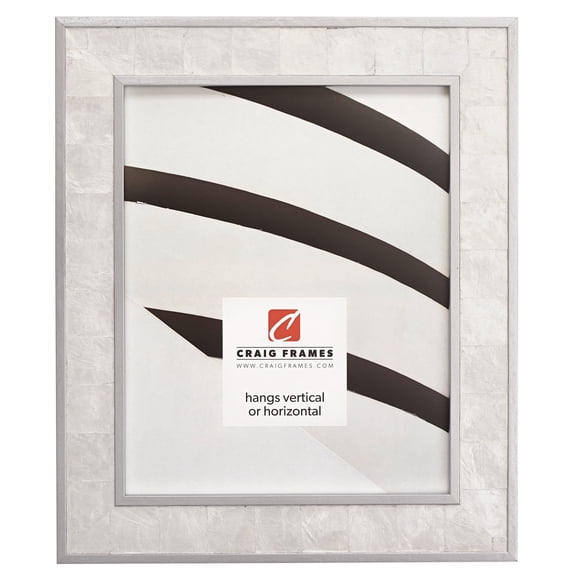 Craig Frames Opulence, 20x30 inch Picture Frame, Silver