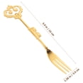 thumbnail image 3 of Raindrops Small Fruit Forks Golden 1Pcs for Party Use, 3 of 6