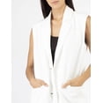 thumbnail image 3 of Chaleco cruzado con solapa AMAD Casual para mujer Talla M, 3 of 6