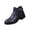 Blue_003, variant on Women's Ankle Buckle Boots Pull On Leatherette Upper Block Heel Non Slip Lugged Outsole Indoor Outdoor Fall Winter Casual Footwear Black 10(CN-43)