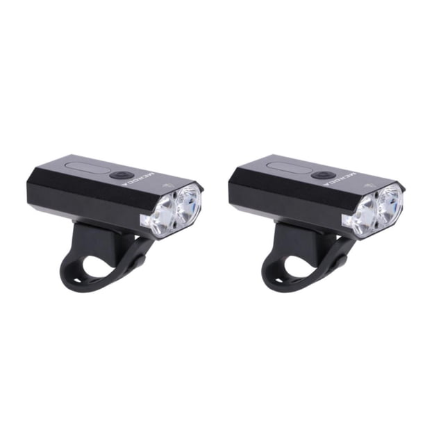 Toystoory bicicleta luz delantera USB recargable faro linterna bicicleta faro Tipo 1 2piezas