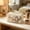 Beige-Free Size/BG, variant on Mesh Makeup Toiletry Storage Bag Large Capacity With Handle Net Organizer Pouch For Travel Gym Bathroom Home Use