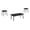 Black, variant on Monarch Specialties I 7850P Table Set, Coffee, End, Side, Walnut Laminate