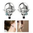 thumbnail image 2 of Fogun Devil Earrings Unique Fashion Statement Alloy Jewelry Unique Designs Earrings Alloy Texture Suitable for Trendsetters, 2 of 2
