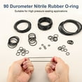 thumbnail image 5 of 200 Pack 012 Nitrile O-rings, 90 Durometer 3/8" ID, 1/2" OD, 1/16" Width, Black, 5 of 6