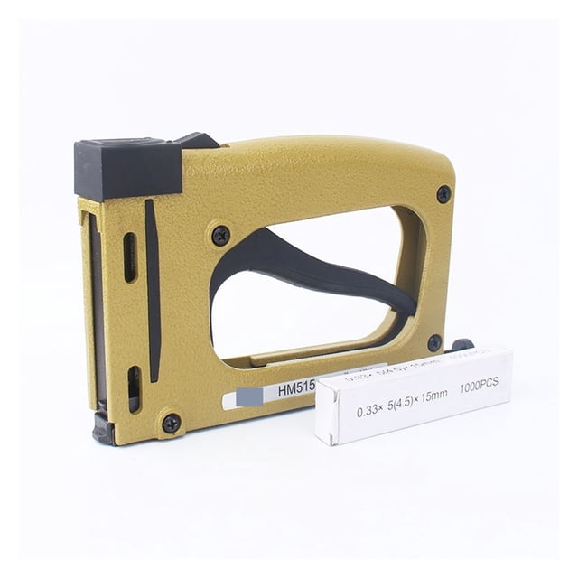 HM515 Frame Gun Nailer With 1000pcs Nails Manual Flex Point Tacker Framing Pin Stapler ,Easy to Use