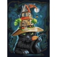 thumbnail image 2 of (DA754) Hilo Algodón Ecológico Bordado No Manchú 14CT 2 Hebras Impresión 36*47cm Cat Wizard 2 Kit Serie Navideña Punto Cruz (borde Gancho), 2 of 9