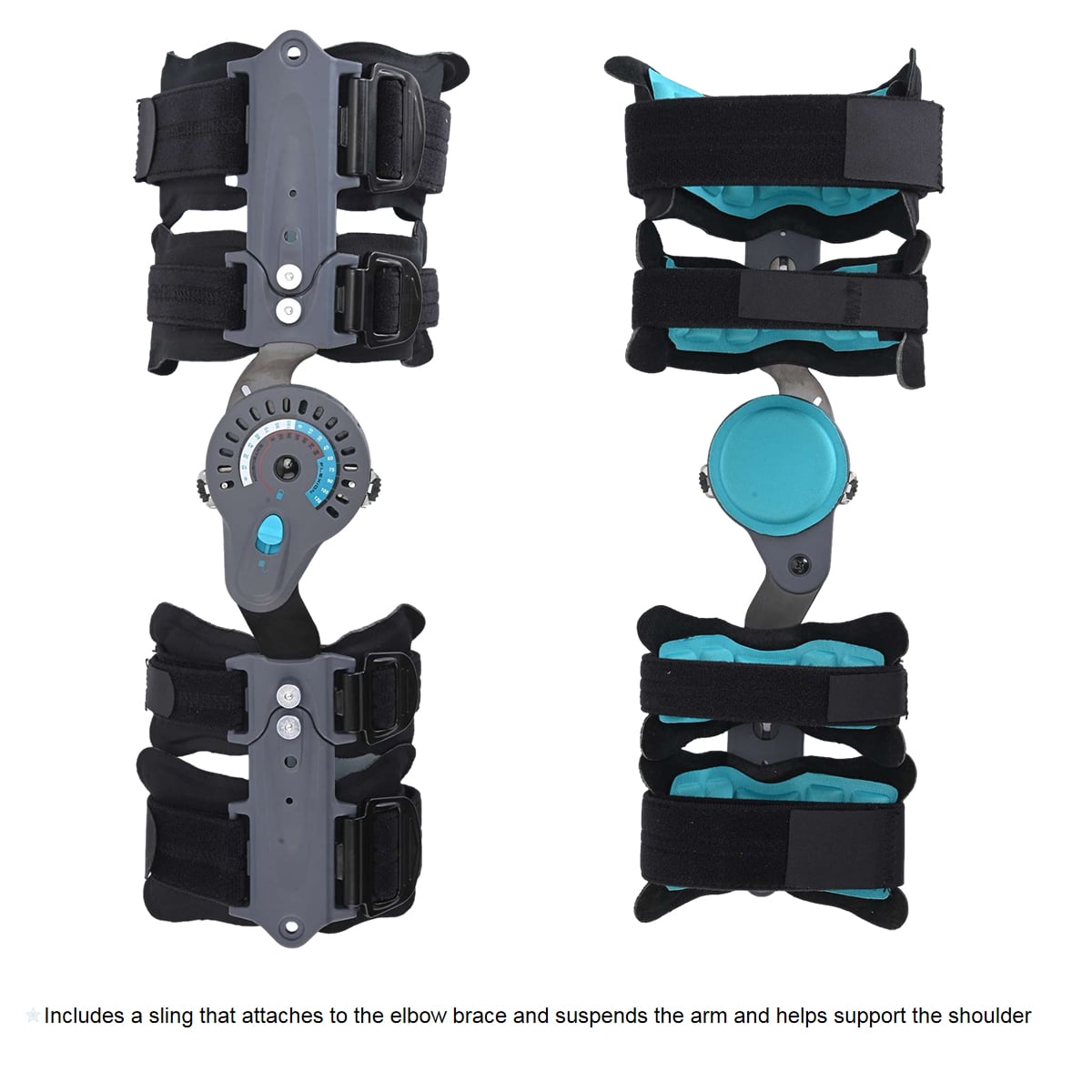 Orthomen Adjustable Post OP Elbow Brace for After surgery adult and child, left