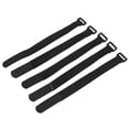 thumbnail image 1 of 5Pcs/Set DUUTI Sports Cycling Riding Adjustable Nylon Bicycle Handlebar Tie Straps (Black), 1 of 9