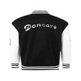 thumbnail image 3 of Veste de Baseball à Imprimé Graphique Surdimensionné pour Hommes Manteau Léger Patchwork Bomber Varsity Veste Décontractée Verte L, 3 of 8