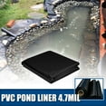 thumbnail image 5 of 10x10 ft PVC Pond Liner with 4.7 Mil Thickness Waterfall Fish Pond Liner, Black, 5 of 10