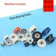 thumbnail image 4 of HUGFEGWE 5 Pcs Rouleaux de Poulie en Nylon Rond 17mm pour Corde de 3mm avec Roulement 695ZZ CJB91-14251, 4 of 4
