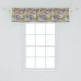 thumbnail image 2 of Ambesonne Wave Valance Pack of 2, Funky Doodle Summer Art, 54"X12", Multicolor, 2 of 2