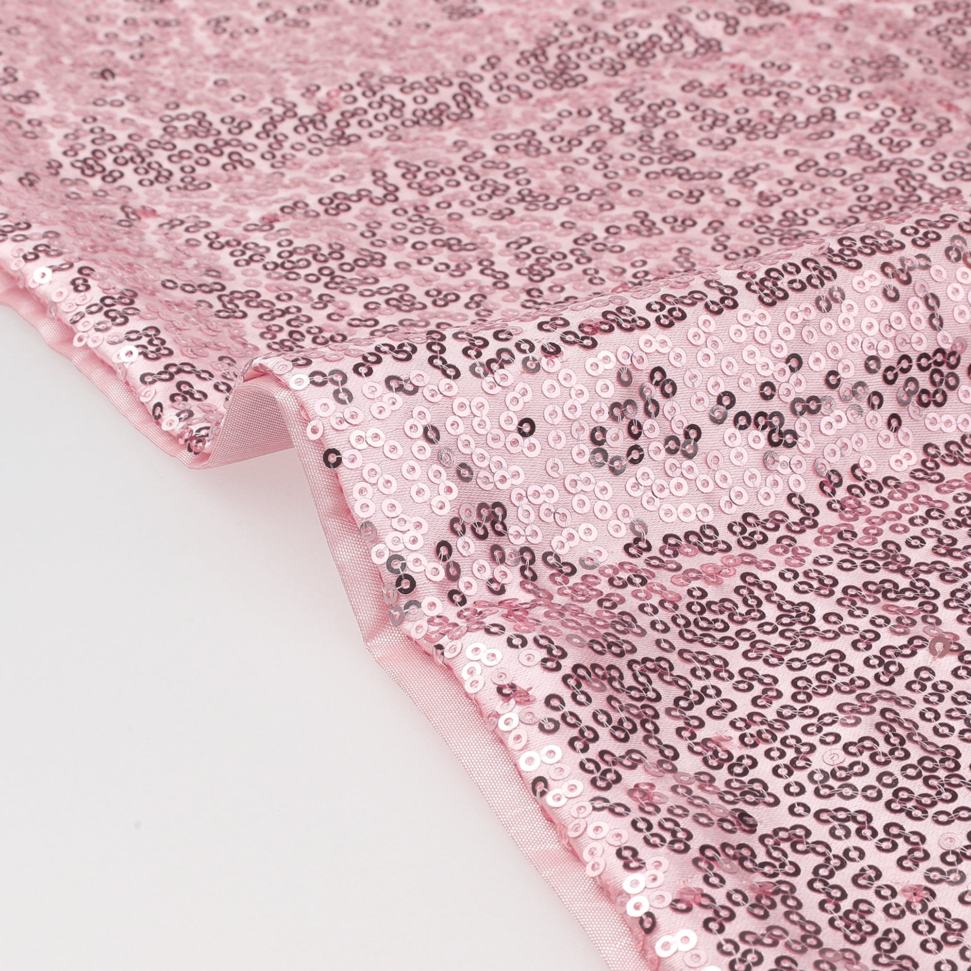 Unique Bargains Sequin Throw Pillow Covers 2 Glitter Decorative Pillow Cases Cushion Cover Pink 18" x 18"