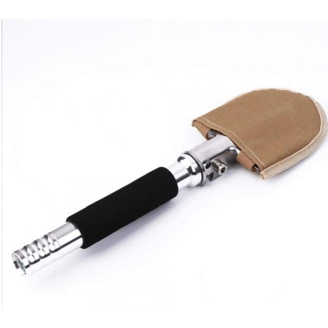 Pala plegable para botellas, abridor de herramientas multifuncional, pala de acero al carbono para acampar, senderismo, jardinería, herramienta de atrincheramiento de supervivencia con