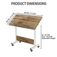 thumbnail image 3 of Small Standing Desk Adjustable Height Portable Mobile Stand Up Desk With Wheels Small Spaces Home Office Computer Workstations, 3 of 9