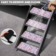 thumbnail image 3 of Yuyamidu Easter Egg RV Step Covers 4 Pack, 19.5 * 7.5 Inch RV Step Rug Rabbit RV Step Carpet for RV Trailer Step Purple RV Stair Covers with Hook and Loop, 3 of 7