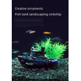 thumbnail image 6 of 6-Piece Aquarium Decor Set: Submarine Wreck, Green Kelp & Grasses, Purple Pennywort (For 10-20 Gallon Tanks), 6 of 9