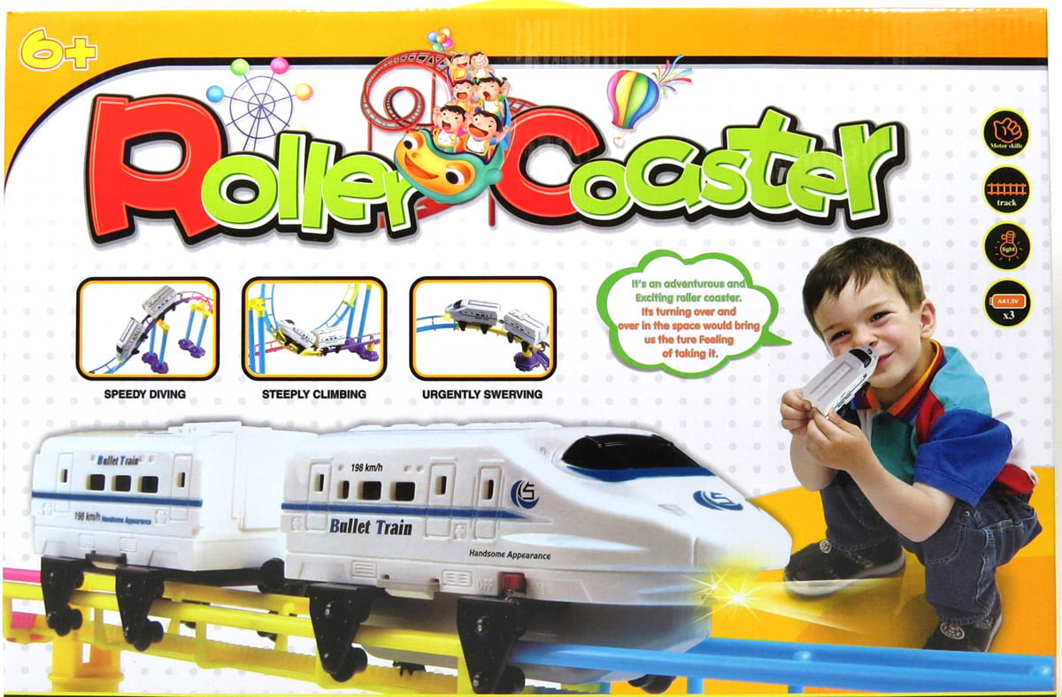 High Speed Roller Coaster Bullet Train Toy Building Set NEW 