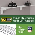 thumbnail image 4 of EZ Shelf-Expandable-Closet Shelf (NO Hanging Rod)- 19.5” to 29” -White-Easy Install to Backwall(Floating)-Wire Closet Shelving Alternative-(EZS-SW27-1-2), 4 of 15