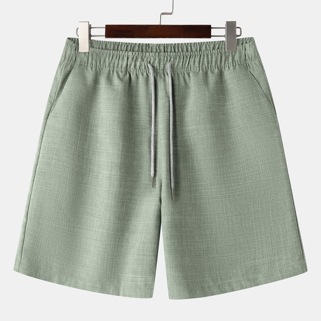 pstuiky Pantalones cortos de entrenamiento para hombre, Pantalones cortos deportivos informales de verano para hombre, con bolsillos y cordón, de cintura media Pantalones cortos de baloncesto