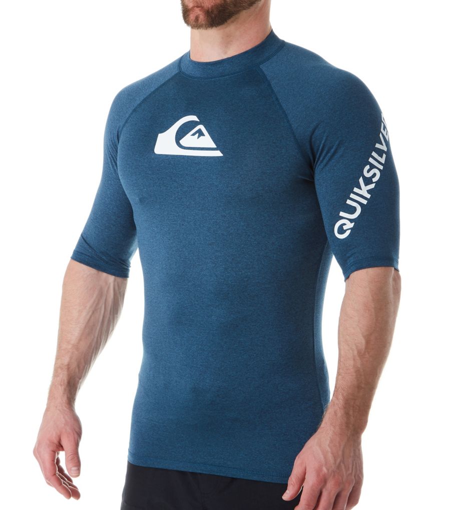 Quiksilver Boys All Time Short Sleeve Youth Rashguard Surf Shirt