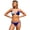Blue, variant on Women Triangle Bikini Sets Halter Two Piece Sexy Cheeky Swimsuit String Tie Side Ribbed Bathing Suit