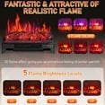 thumbnail image 3 of Zimtown 23'' Electric Fireplace Insert w/Remote & WiFi Control, Faux Fireplace Logs w/Timer, Overheat Protection, Adjustable Flame and Brightness, CSA Listed for Home Living Room Bedroom, 3 of 13