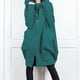 thumbnail image 1 of Chaquetas y abrigos casuales con capucha de manga larga para mujer, camiseta de manga larga, parte delantera abierta, holgados, con capucha, bolsillo, blusa lisa, abrigos, abrigos para mujer, 1 of 9