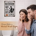 thumbnail image 5 of Meiiso Bathroom Door Sign This is Not An Internet Cafe, Funny Metal Tin Sign Wall Decor for Bathroom Restroom Toilet 8x12 Inch, 5 of 8