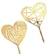 thumbnail image 5 of Bewildely Colección de corazones de acrílico dorado, decoración para tartas, postres, magdalenas para fiesta de cumpleaños Kits de decoración para fiestas No.05, 5 of 6