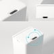 thumbnail image 3 of Toystoory El bote de basura blanco fácil de usar sin contacto para el baño elimina los desechos con facilidad, el bote de basura automático Suministros de limpieza para el hogar Inducción pura blanca, 3 of 6