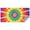 Rainbow Tie Dye, variant on Rainbow Tie Dye Ray Circle Pattern Rectangle Tablecloth 60"x102",Waterproof Polyester Rectangle Table Cloth, Wipeable Spillproof Polyester Tablecloth for Dining, Camping, Indoor and Outdoor