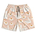 thumbnail image 4 of Bixox Men's Geese and Flower printing Casual Classic Fit Short Summer Beach Shorts, 4 of 6