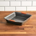 thumbnail image 2 of Rachael Ray Yum-o! Nonstick Bakeware 9-Inch Oven Lovin’ Square Baking Pan, Gray with Orange Handles, 2 of 6