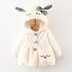 thumbnail image 4 of Abrigo de invierno para niña con dibujos animados, con capucha, para niña, bolso de piel de conejo, una generación de pelo, 4 of 6