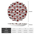 thumbnail image 2 of Disketp Ladybugs on Black and White Striped1 Ceramic Plate Dinner Plates Bone China Decorative Plates Art Ceramic Ornaments for Wall Hanging Decoration -7in, 2 of 6