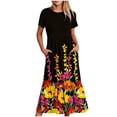 thumbnail image 1 of Vestido de Suéter para Mujeres Cuello U de Punto con Encaje Vestido de Temperamento de Moda, Vestido Cálido de Invierno de Poliéster para Diario, Fiesta Y Caso de Exposición, 1 of 4