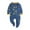 Blue, variant on Fesfesfes Fall Baby Bodysuit Kids Double Zipper Clothes Sleeping Pajamas Rompers Newborn Overalls