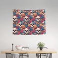 thumbnail image 2 of Picia colorful Skull rose Pattern Tapestry-Tapestries for Bedroom Living Room Dorm(29x37"), 2 of 8