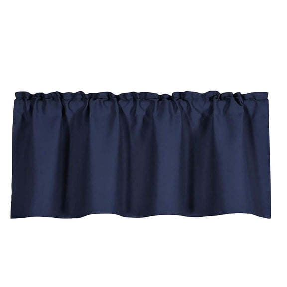 45x145 Inch Blackout Small Curtain, Navy Blue, Rod Pocket, Light Blocking, Privacy Protection, for Bedroom, Living Room, Kitchen, Bathroom, Office, Nursery