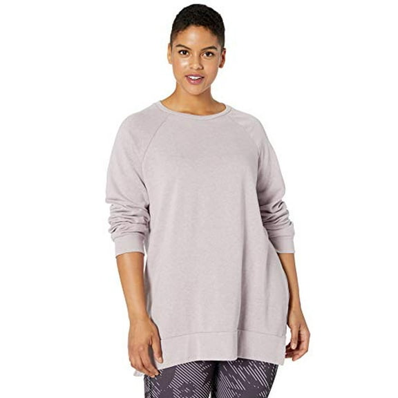 Soffe Womens Throw Back Sweatshirt,Pink,2XL