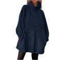 thumbnail image 1 of LOVZFMLL Robes Femmes Décontractées à Capuche avec Poches, 1 of 6