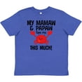thumbnail image 3 of Inktastic Mamaw Papaw Love Me Youth T-Shirt, 3 of 5