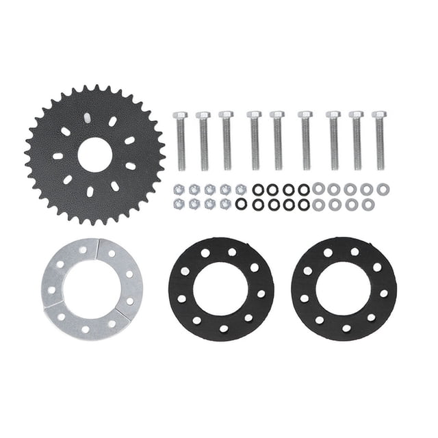 36 Teeth Flat Sprocket Rear Sprocket 9 Bolt Abrasion Resistance Wear Resistant With Adapter Mount For Motorized For 2 Stroke ANGGREK Accesorios