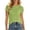 Green, variant on Women's Solid Casual Tee Everyday Lightweight Top Comfortable Fit Breathable Round Neck Slub Spring Summer Wear (White,M)