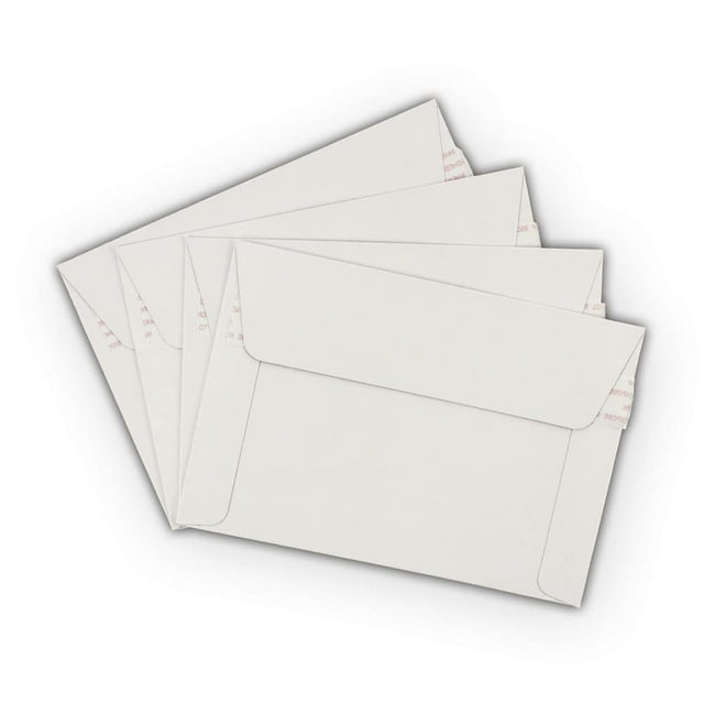 300 EcoSwift 6.5 x 4.5 Enveloppes Rigides pour Photos en Carton Blanc Auto-Scellantes