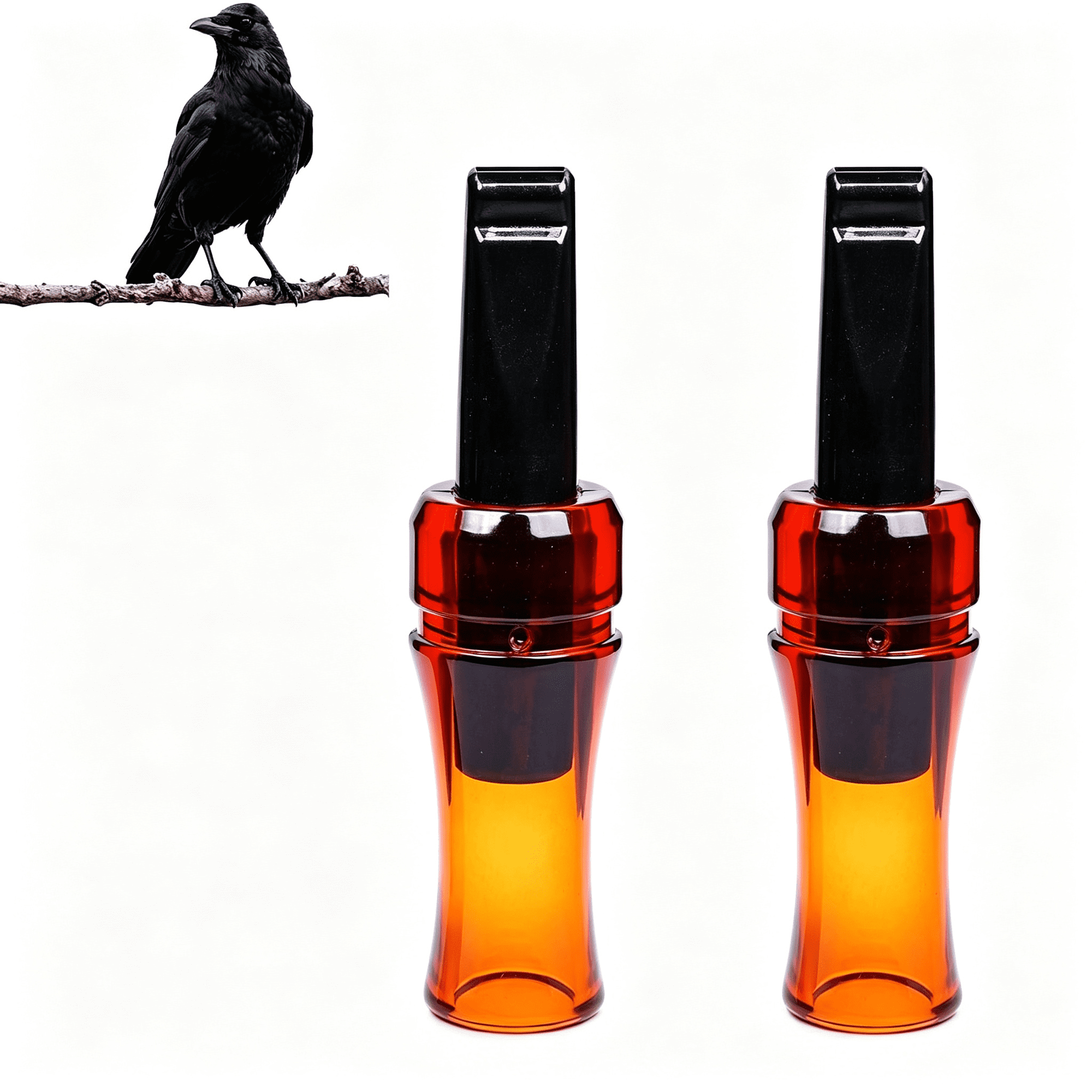 XIBUFE Crow Caller Realistic Crow Call Whistle for Hunting and Bird Watching Realistic Crow Caller for Hunting Portable Abs Design Easy to Use for Hunters Birdwatchers