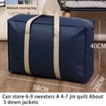 thumbnail image 4 of CSChome Quilt Storage Bag Smooth Zipper Quilt Storage Folding Widen Handle Large Capacity Travel House Blanket Storage, 4 of 7