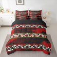 thumbnail image 2 of Castle Fairy Children Teens Boho Tribal Aztec Bedding Comforter Set 7 Pieces,Abstract Cow Print Full Bedding Set Lightweight,Rustic Western Farmhouse Fitted Sheet Flat Sheet,Lightweight Room Decor, 2 of 8